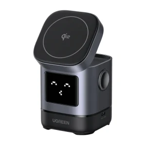 UGREEN Uno Qi2 Certified 2-in-1 Magnetic Wireless Charging Station 15W